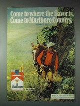 1973 Marlboro Cigarettes Ad - Where Flavor Is - £14.45 GBP