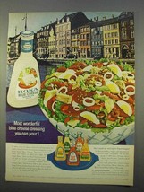 1963 Kraft Roka Blue Cheese Dressing Ad - Wonderful - £14.62 GBP