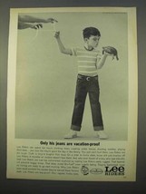 1963 Lee Riders Jeans Ad - Jeans Are Vacation-Proof - $18.49