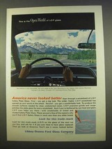 1963 Libbey-Owens-Ford Glass Ad - Open World - $18.49