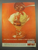1963 Ocean Spray Cranberry Sauce Ad - Next Ice Cream - £14.55 GBP