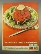 1963 Ocean Spray Cranberry Sauce Ad - Next Salad - £14.55 GBP