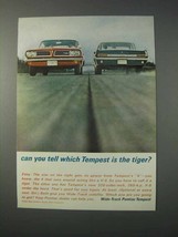 1963 Pontiac Tempest Car Ad - Which Is The Tiger? - $18.49