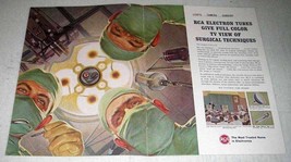 1963 RCA Electron Tubes Ad - View Surgical Techniques - $18.49