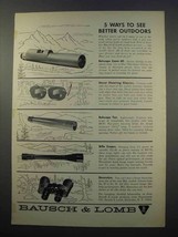 1965 Bausch &amp; Lomb Ad - Balscope Zoom 60, Scopes - £14.50 GBP
