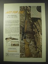 1965 Browning .22 Caliber Automatic Rifle Ad - For Fun - £13.88 GBP