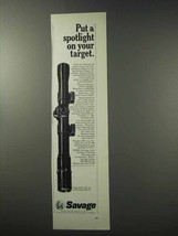 1965 Savage Model 2037 Scope Ad - Put a Spotlight On - $18.49