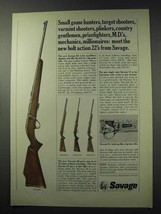 1965 Savage Ad - 65 Rifle, Stevens 46 Rifle, Stevens 34 - $18.49