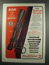1966 Redfield Scopes Ad - Now is The Time To Think - £14.55 GBP