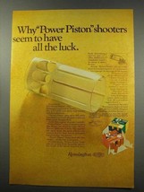 1966 Remington Power-Piston Wads Ad - All The Luck - $18.49