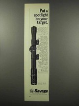 1966 Savage 2037 Zoom Scope Ad - Spotlight on Target - £14.74 GBP