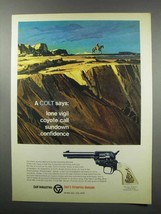 1968 Colt Frontier Scout Revolver Ad - Lone Vigil - $18.49