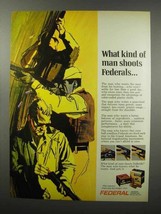 1968 Federal Shotgun Shells Ad - What Kind of Man - £14.74 GBP