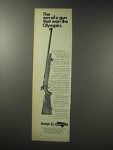 1969 Savage Anschutz Mark 10 Target Rifle Ad - Olympics - $18.49