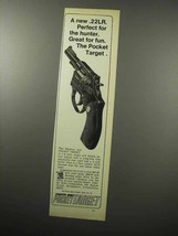 1970 Charter Arms Pocket Target Revolver Ad - .22LR - £14.74 GBP