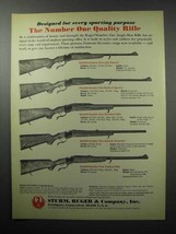 1970 Ruger Number One Rifle Ad - Sporter; Tropical + - $18.49