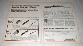 1971 Winchester Model 70 Rifle Ad - Big Game Rifle - £13.89 GBP