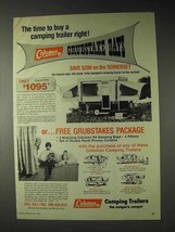 1973 Coleman Somerset Camping Trailer Ad - Time to Buy - £14.45 GBP