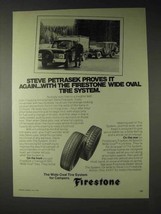 1973 Firestone Transport 500 Wide Oval Tires Ad - £14.74 GBP