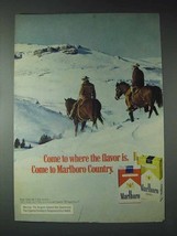 1973 Marlboro Cigarettes Ad - Where the Flavor Is - £14.45 GBP