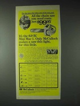 1973 McCulloch Mini Mac 1 Chain Saw Ad - £14.27 GBP