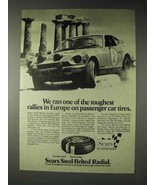 1973 Sears Steel-Belted Radial Tires Ad - Rallies - £14.54 GBP