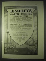 1922 Bradley's Water Colors and Crayons Ad - £14.72 GBP