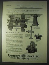 1922 G.E. Induction Motors Ad - Power Transmission - $18.49