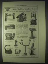 1922 Oliver Beltless Machine Ad - Lathe, Saw, Planer + - £14.78 GBP