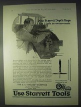 1922 Starrett Tools Ad - Micrometer Depth Gage No. 440 - £14.61 GBP