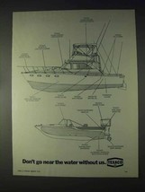 1970 Texaco Oil Ad - Don't Go Near The Water Without - $18.49