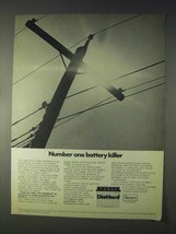 1969 Sears DieHard Battery Ad - Battery Killer - $18.49