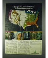 1972 American Forest Institute Ad - Closer - £14.55 GBP