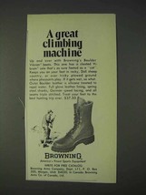1972 Browning Boulder Vibram Boots Ad - Climbing - $18.49