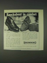 1972 Browning Chukka and Camp 'n Boat Shoes Ad - $18.49