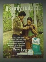 1972 Salem Cigarettes Ad - Only Natural - £13.82 GBP