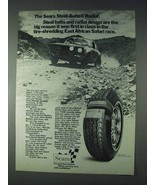 1972 Sears Steel-Belted Radial Tire Ad - Safari Race - £14.54 GBP