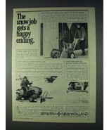 1972 Sperry New Holland Snow Removers Ad - Happy - £14.55 GBP