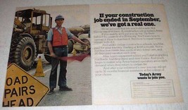 1972 U.S. Army Ad - Job Ended We&#39;ve Got a Real One - £14.55 GBP