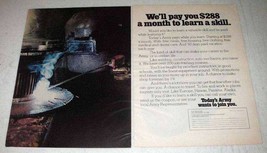 1972 U.S. Army Ad - Pay You To Learn a Skill - £14.55 GBP