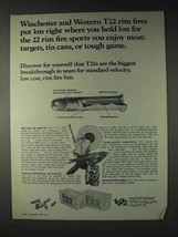 1972 Winchester Ad - T22 Rim Fires - £14.45 GBP