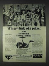1972 Zebco XB65 Fishing Reel Ad - Whale of a Prize - £14.78 GBP