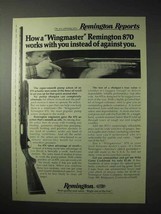 1976 Remington 870 Wingmaster Shotgun Ad - $18.49