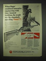1976 Ruger M-77 Rifle Ad - Innovative Engineering - $18.49