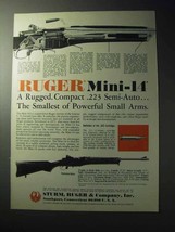 1977 Ruger Mini-14 Rifle Ad - Rugged, Compact - $18.49