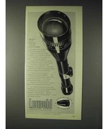 1973 Leupold Scope Ad - A Lot of Extras Compact Package - £14.78 GBP