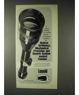 1973 Leupold Scope Ad - Mechanical Precision - £14.55 GBP