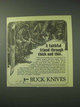 1978 Buck Knives Ad - Through Thick and Thin - £14.78 GBP