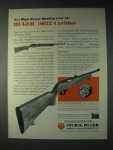 1973 Ruger 10/22 Carbine Ad - High Power Quality - $18.49