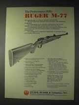 1973 Ruger M-77 Ad - The Performance Rifle - $18.49